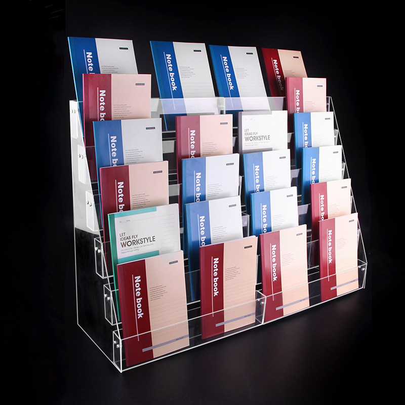 Stepped Clear Acrylic Notebook - đánh giá và giá Clear Acrylic Book Stand Holder
