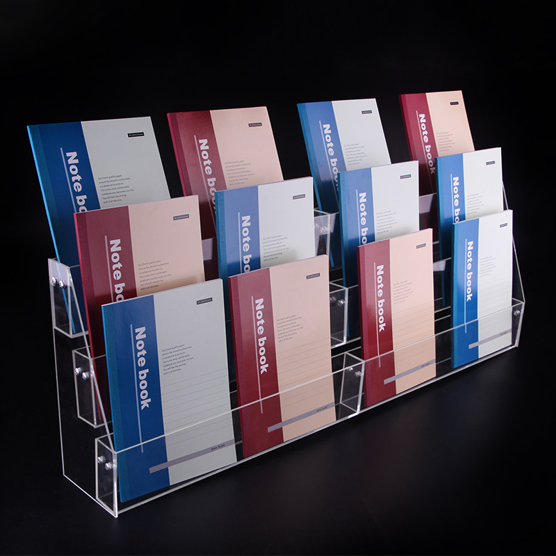 Stepped Clear Acrylic Notebook - đánh giá và giá Clear Acrylic Book Stand Holder
