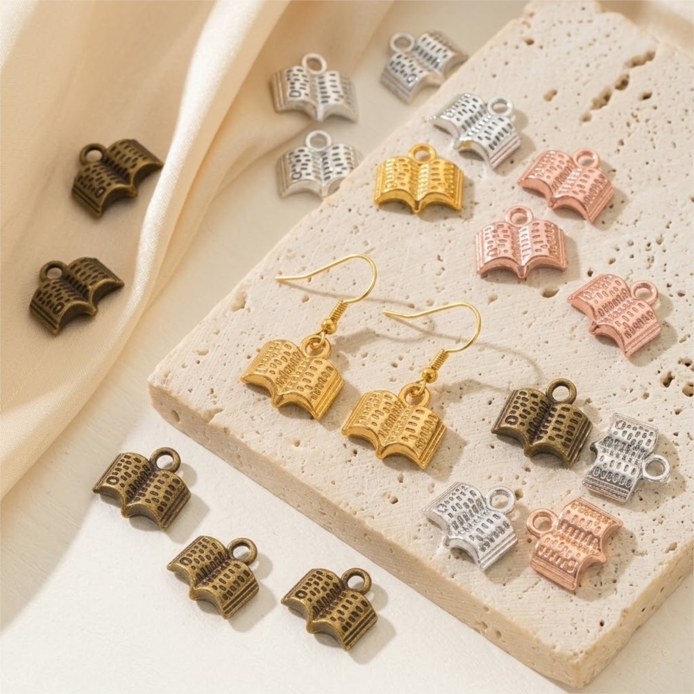 10/20/100pcs Charms Open Book  - đánh giá và giá Stationery Books
