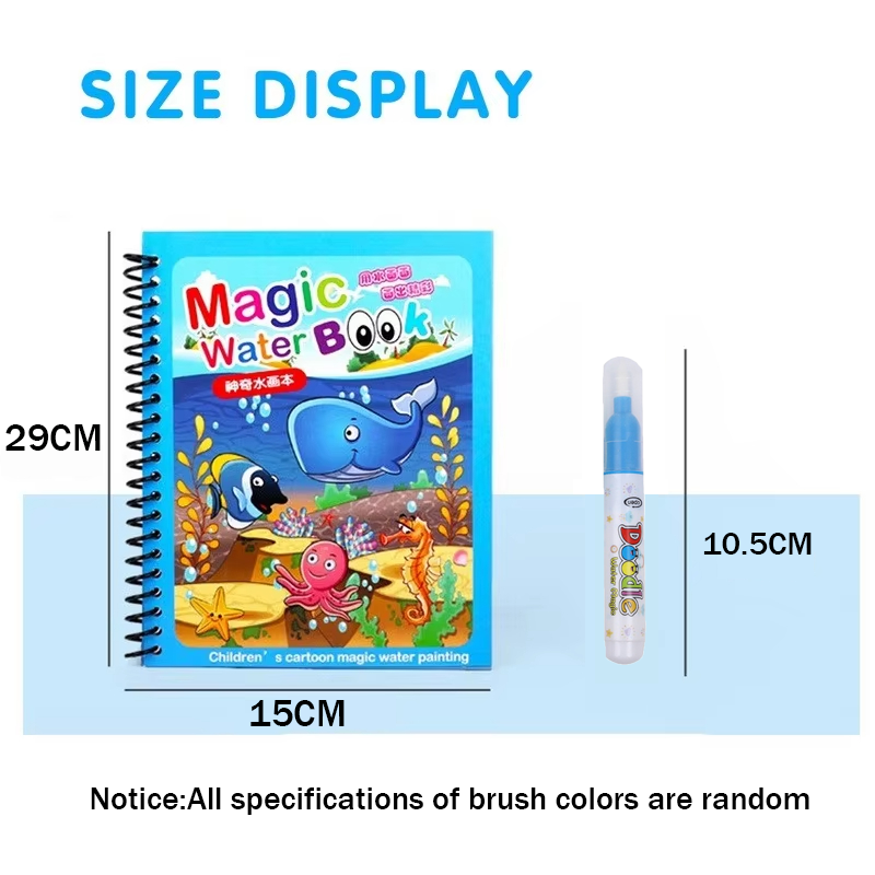 1 Chiếc Ma Thuật Sách Nước Vẽ  - đánh giá và giá Reusable Water Magic Coloring Book