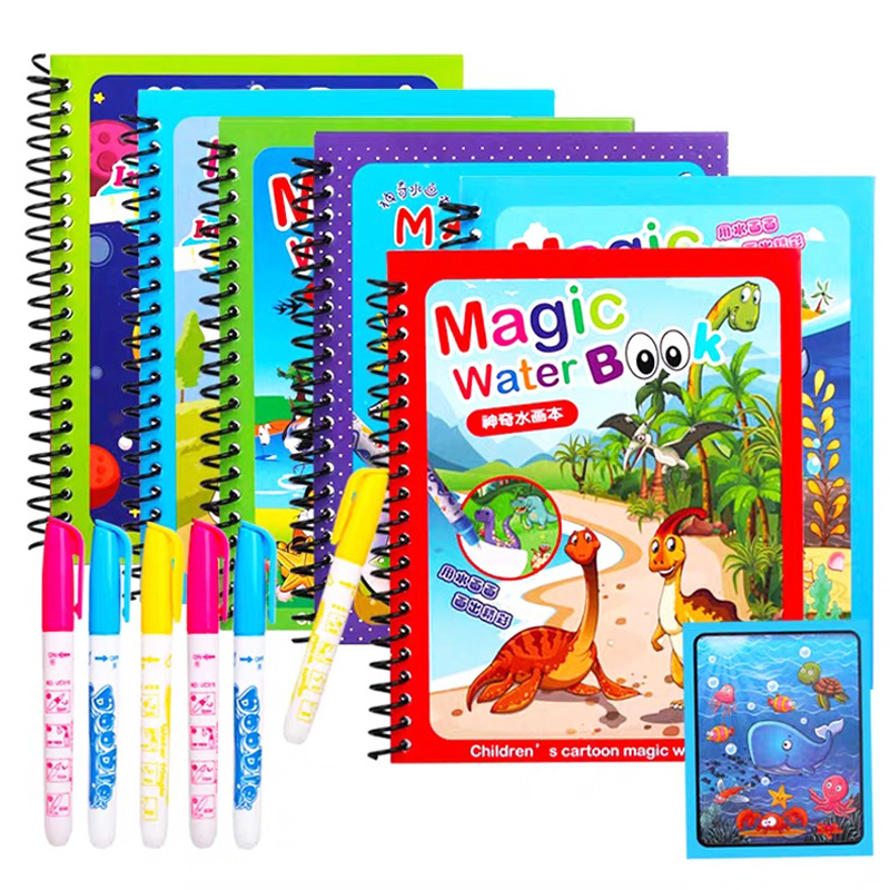 Kids Montessori Toys Reusable  - đánh giá và giá Reusable Water Magic Coloring Book