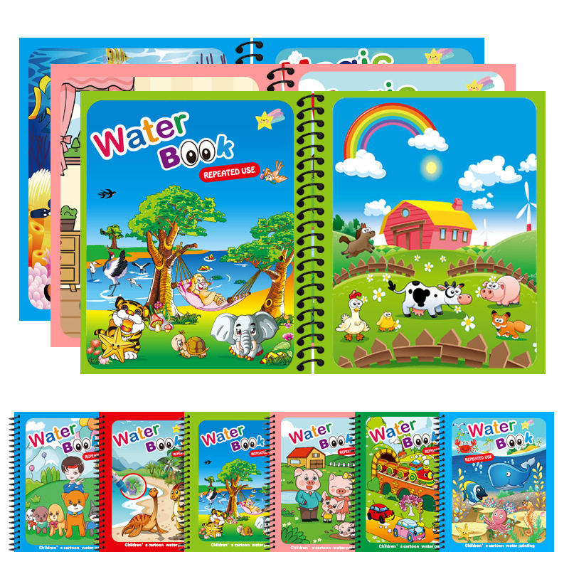 Montessori Toys Reusable Color - đánh giá và giá Reusable Water Magic Coloring Book