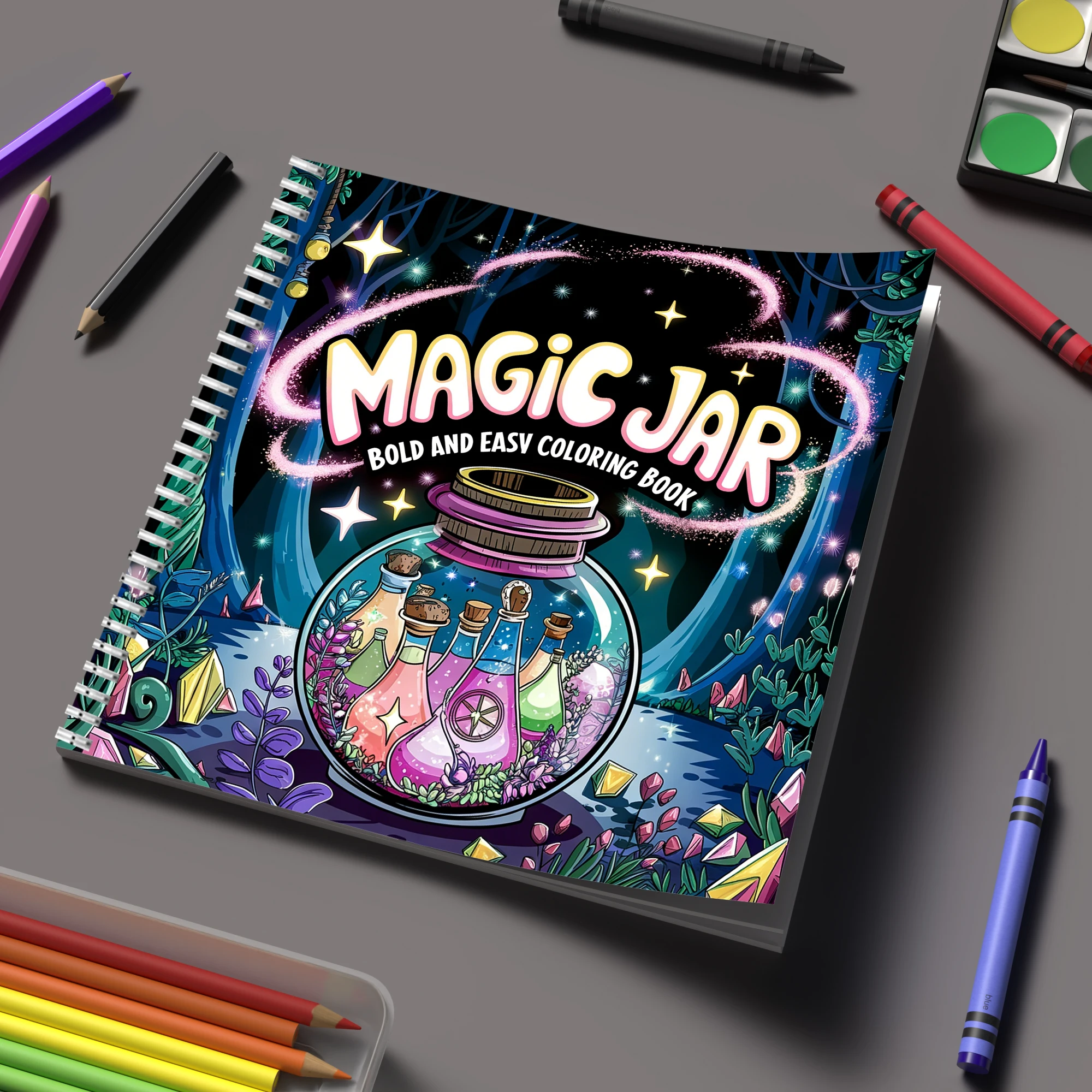 Coloring Book Magic Jar for Ad - đánh giá và giá Adult Coloring Book Stress Relief