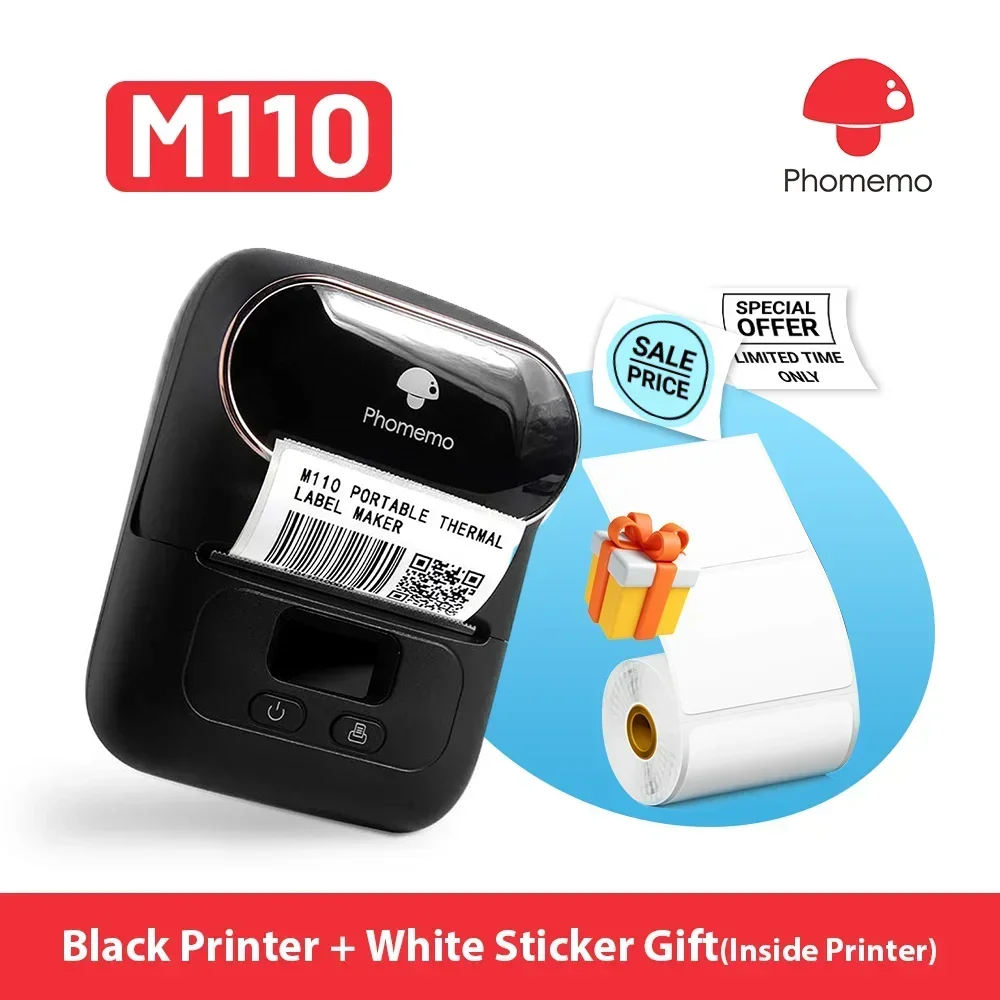 Phomemo M110 Mini Portable Pri - đánh giá và giá Mini Pocket Thermal Printer Paper Roll