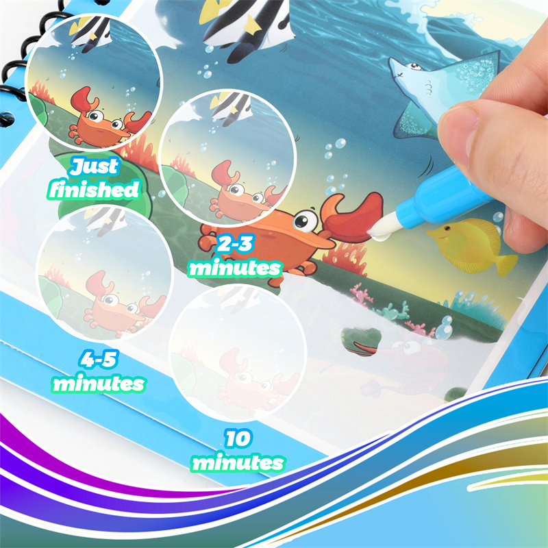 Montessori Toys Reusable Color - đánh giá và giá Reusable Water Magic Coloring Book
