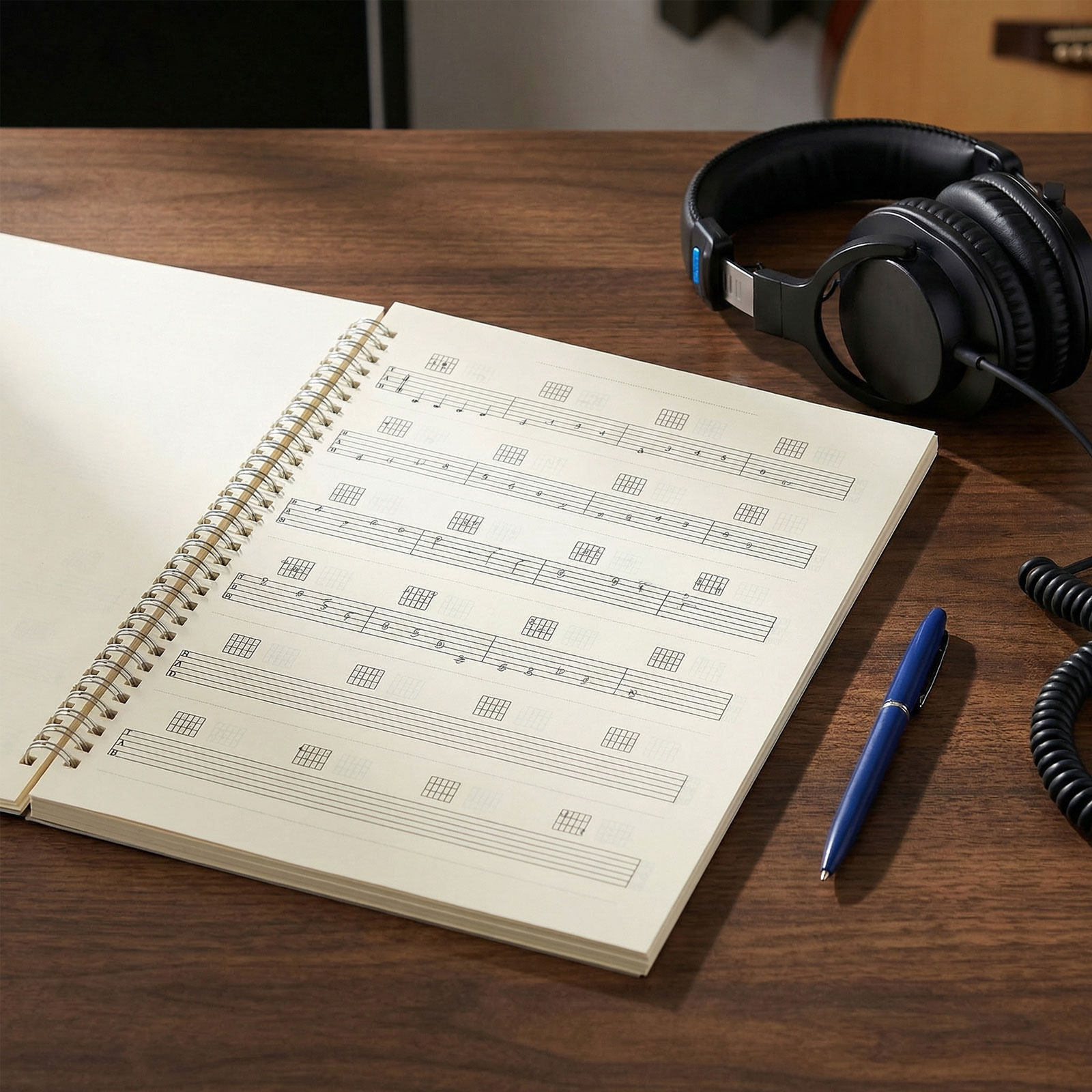 2Pcs Guitar Manuscript Noteboo - đánh giá và giá Blank Sheet Music Notebook