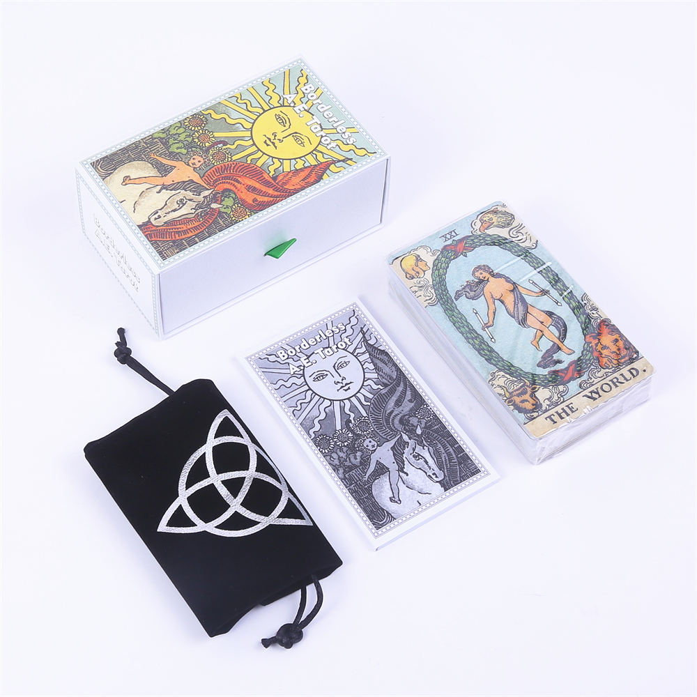 12*7cm Borderless A.E. Tarot D - đánh giá và giá Tarot Deck With Guidebook