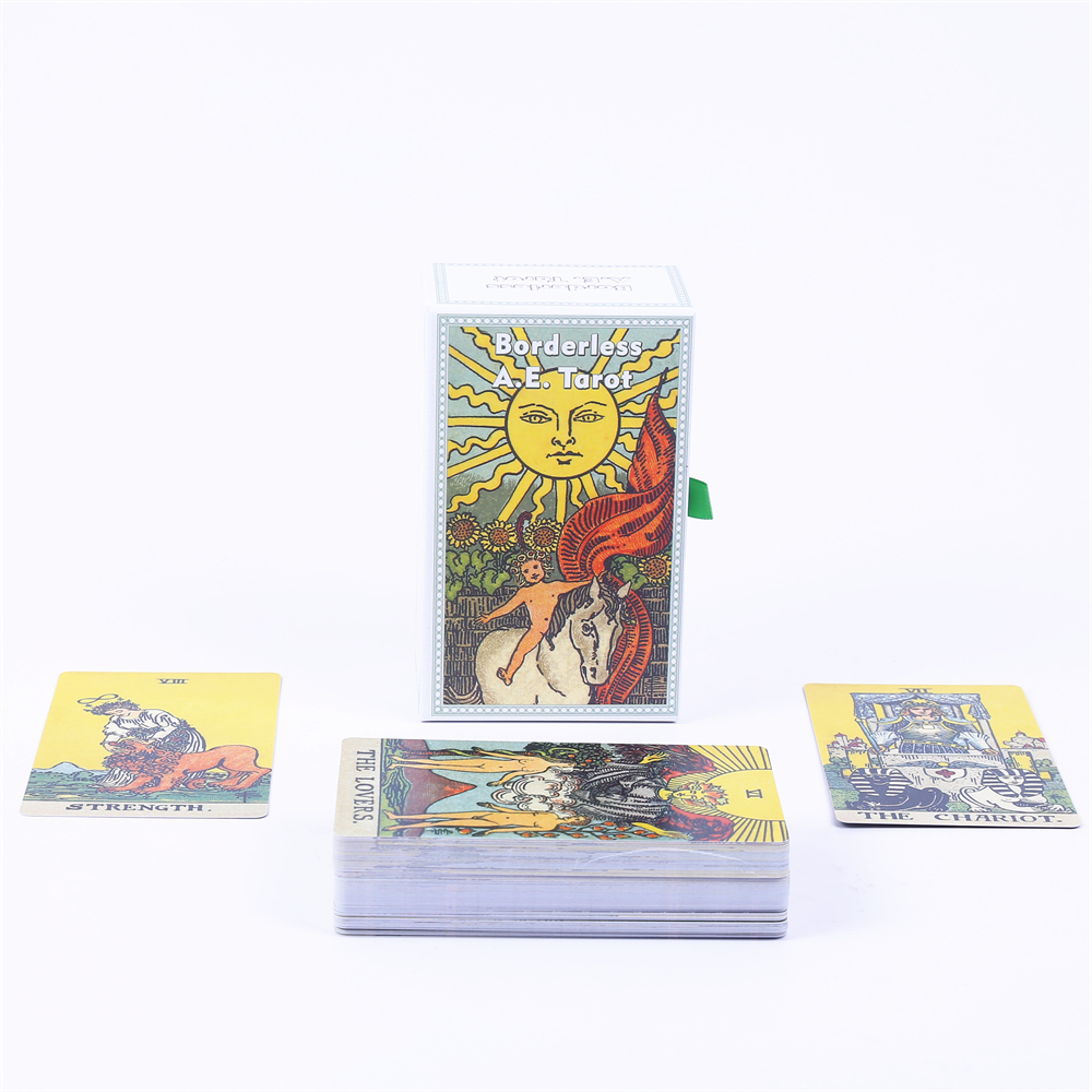 12*7cm Borderless A.E. Tarot D - đánh giá và giá Tarot Deck With Guidebook