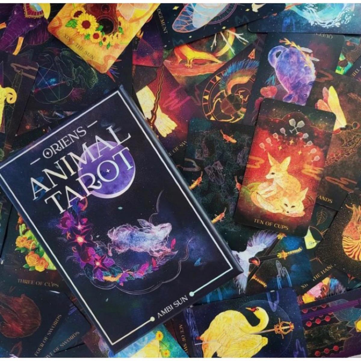 12x7 Cm Oriens Animal Tarot 78 - đánh giá và giá Tarot Deck With Guidebook