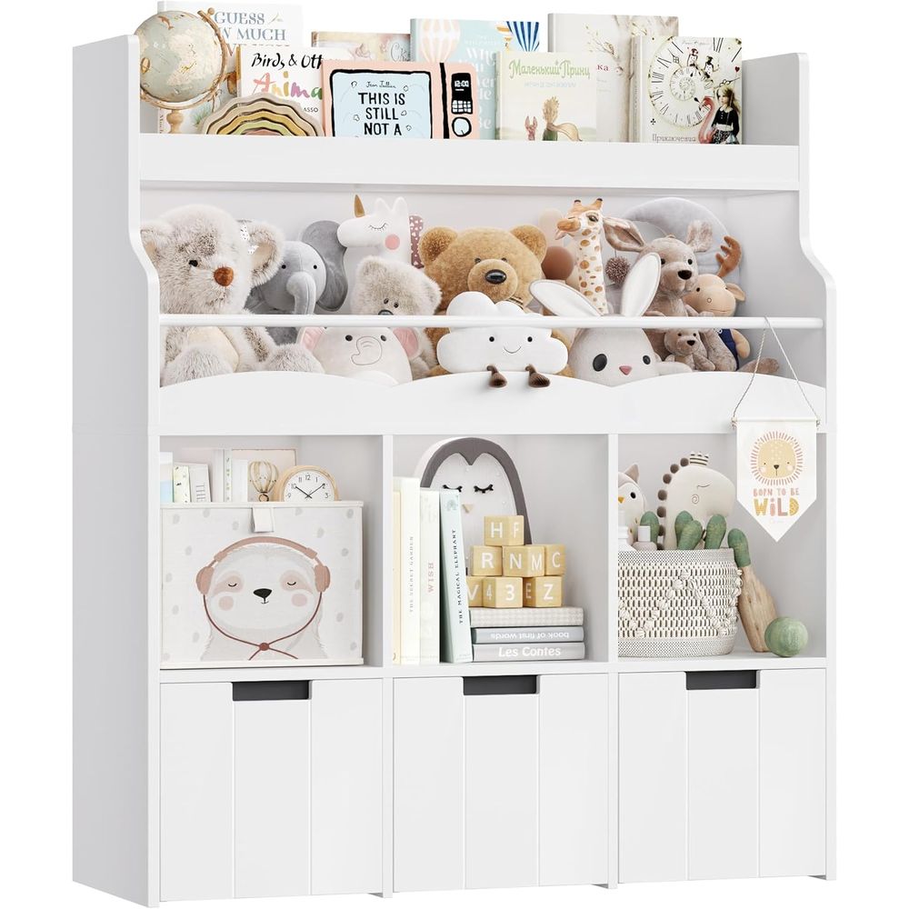 Kids Toy Storage Organizer wit - đánh giá và giá Books