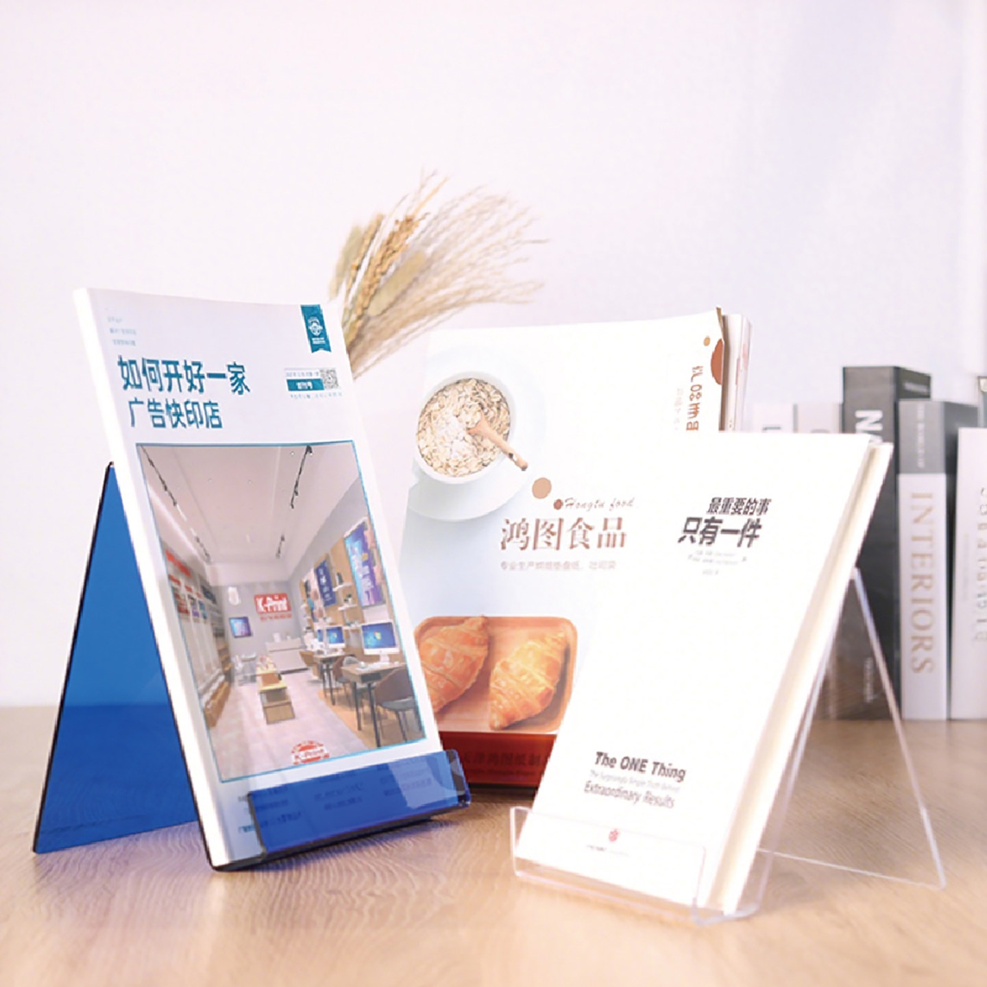 4 Pieces Clear Acrylic Book St - đánh giá và giá Clear Acrylic Book Stand Holder