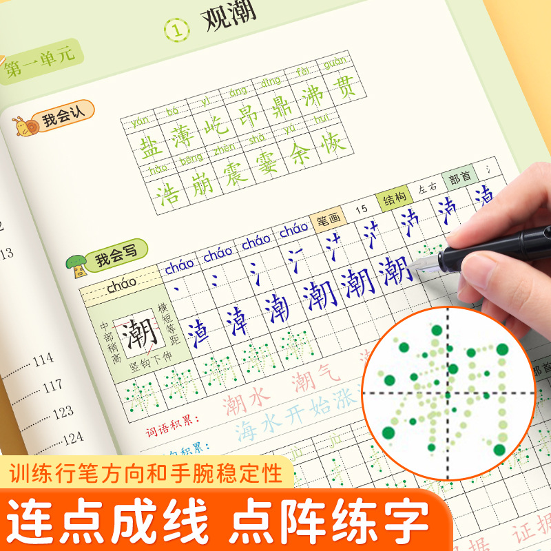 Dot Matrix Font Book, Chinese  - đánh giá và giá Chinese Calligraphy Practice Book