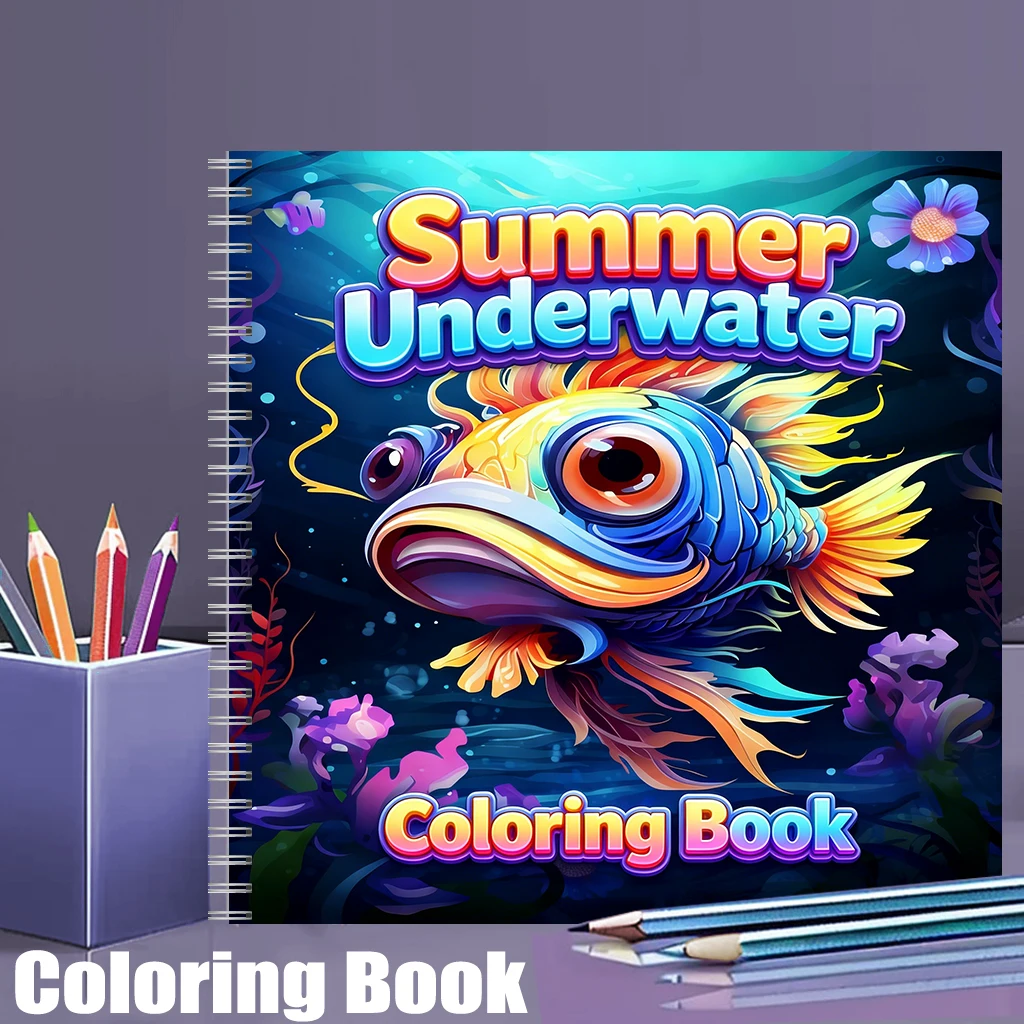 Summer Underwater Coloring Boo - đánh giá và giá Adult Coloring Book Stress Relief