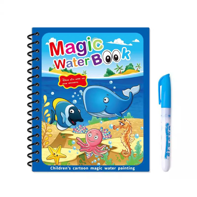 Magic Water Book with Pen Draw - đánh giá và giá Reusable Water Magic Coloring Book