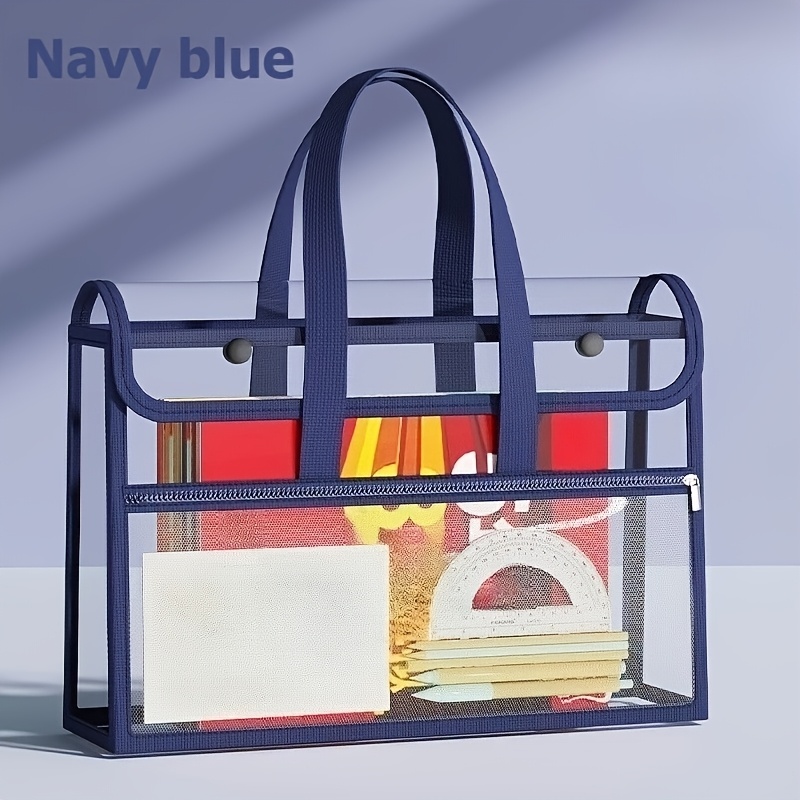Double Layer Clear Tote Bag La - đánh giá và giá Stationery Books