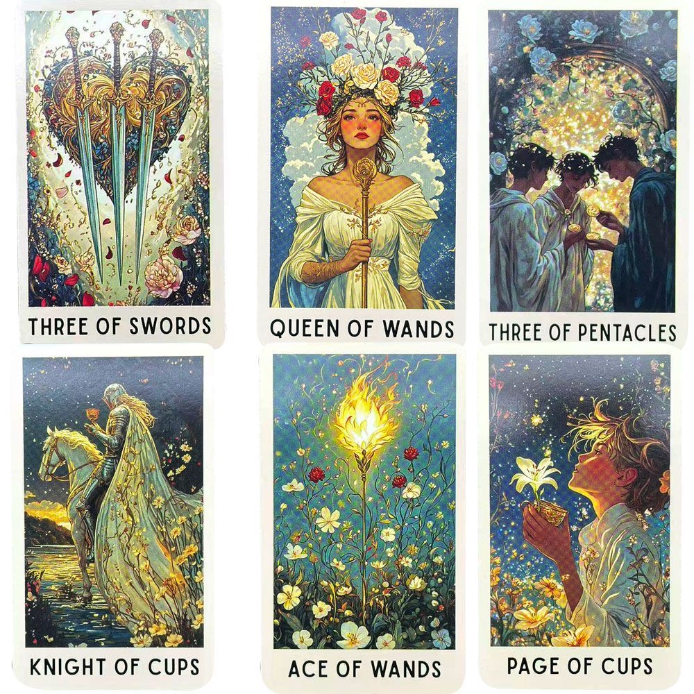 78 Enigmatic Bloom Tarot Cards - đánh giá và giá Tarot Deck With Guidebook
