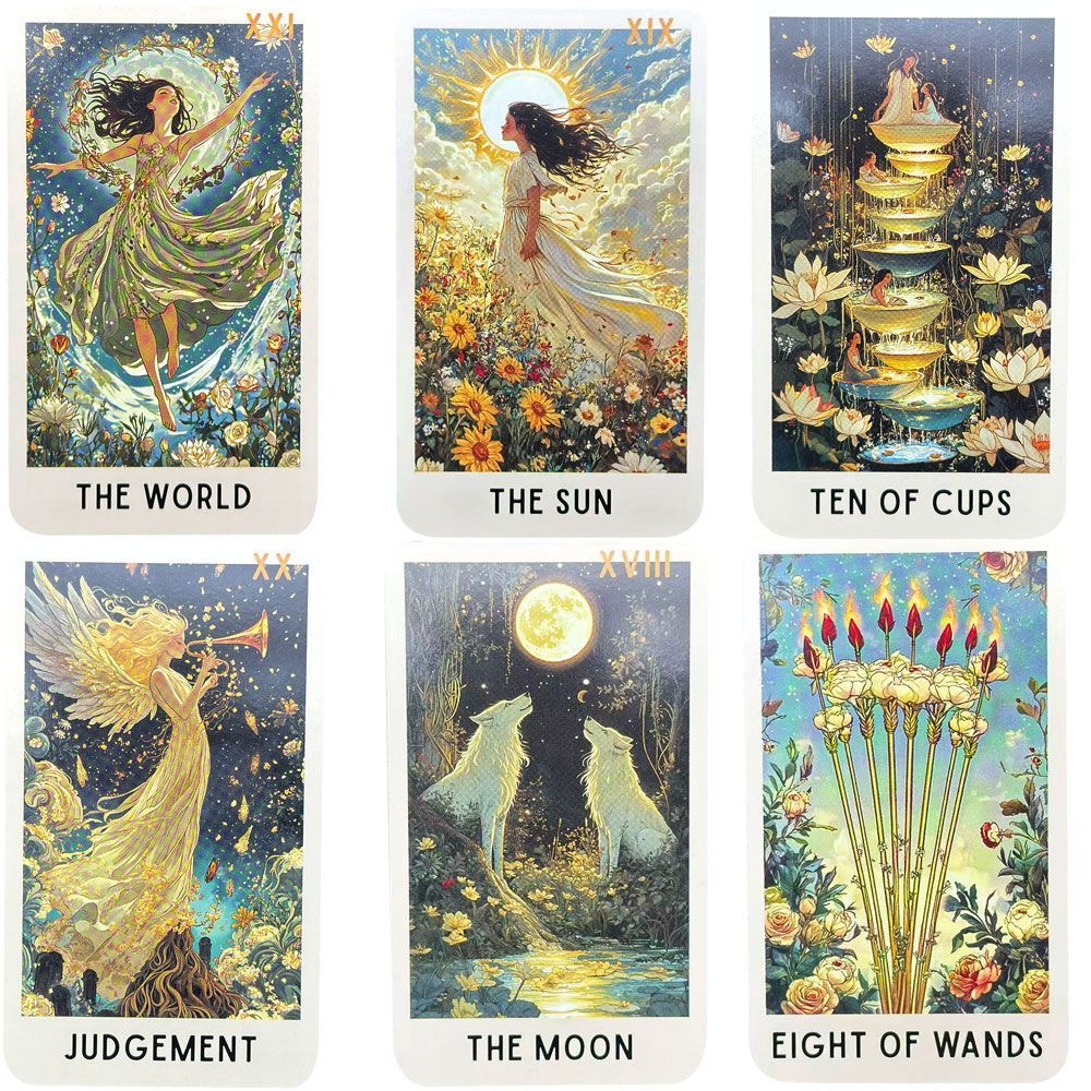 78 Enigmatic Bloom Tarot Cards - đánh giá và giá Tarot Deck With Guidebook
