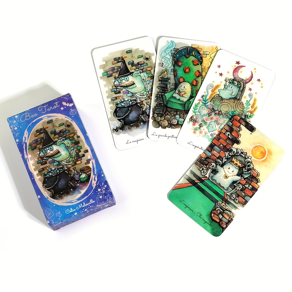 Boo Tarot Deck Ghosts Ghost Re - đánh giá và giá Tarot Deck With Guidebook