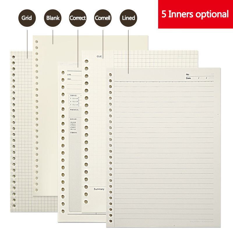 A5 B5 20 Lỗ Rời Lá Xách Tay Đổ - đánh giá và giá A5 Spiral Dotted Grid Notebook