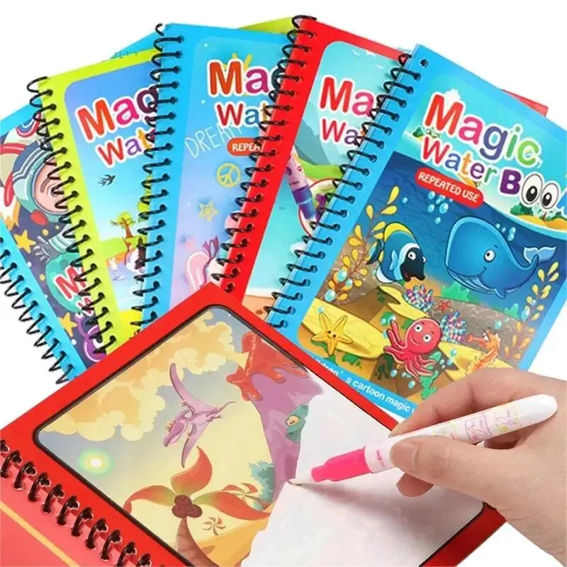 1 Book+1 Pen Reusable Magic Co - đánh giá và giá Reusable Water Magic Coloring Book